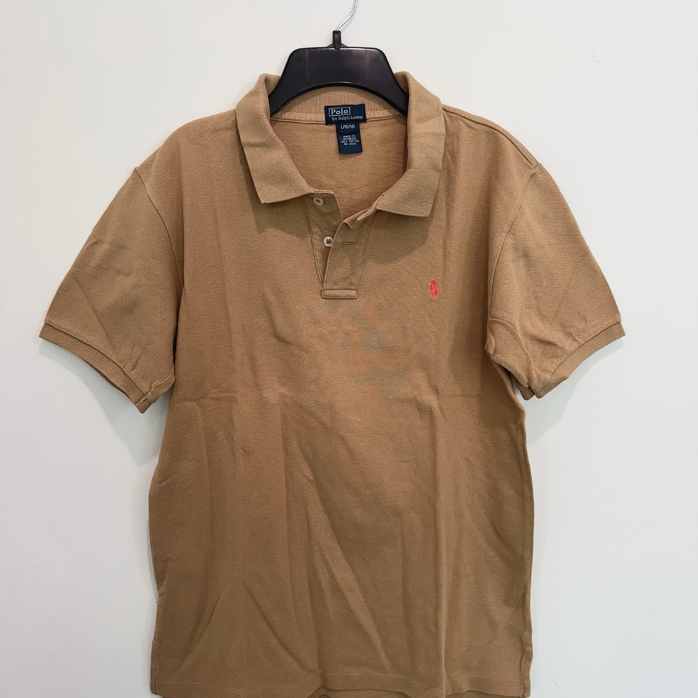 Polo Ralph Lauren Boys Beige Polo Shirt Size Large